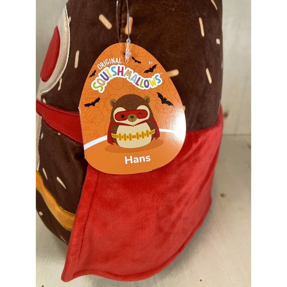 Squishmallows 12 inch Hans Hedgehog Red Cape/Mask NEW HALLOWEEN‎ 2023 Kellytoy - Picture 2 of 7